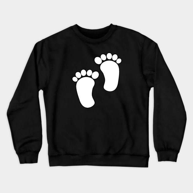 Baby Feet - Pregnant Gift Crewneck Sweatshirt by KC Happy Shop